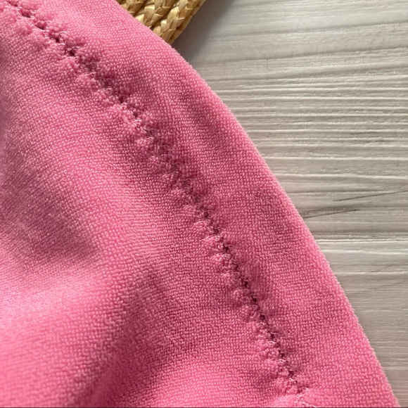 LoveShackFancy x Hurley 🌸 Reversible Felt Fixed Tri Bikini Top 👙🏄🏼‍♀️🌴 - Picture 6 of 16